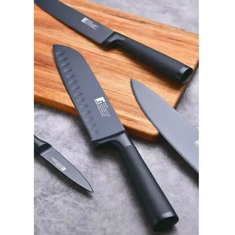 Нож для нарезки Bergner Black blade 20 см (BG-8775) - фото 3