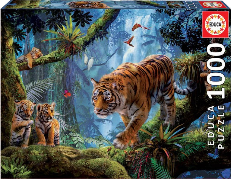 Пазл Educa Тигры на дереве, 1000 элементов (17662) - фото 1