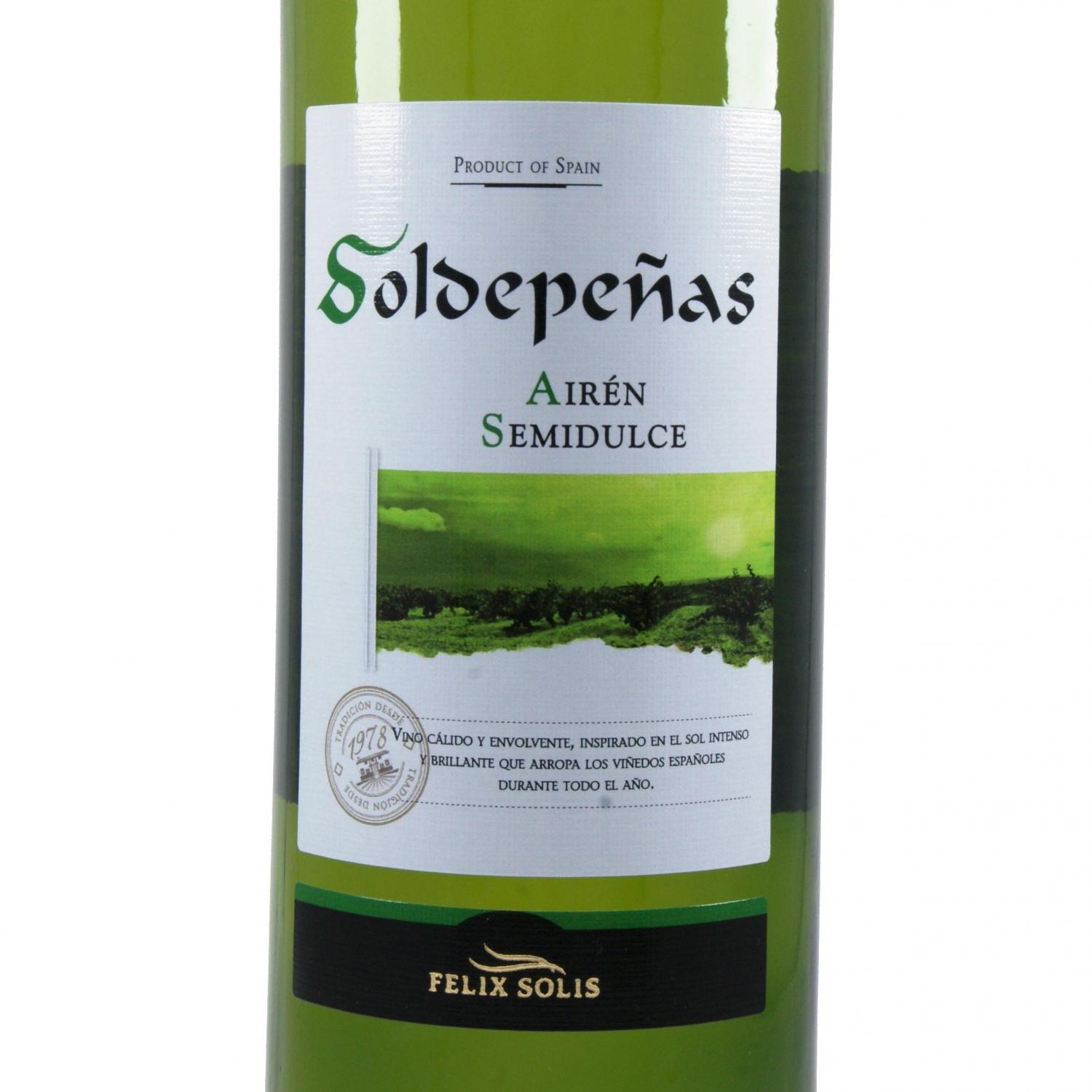 Вино Soldepenas blanco semi sweet белое полусладкое, 0,75 л, 10,5% (443370) - фото 3