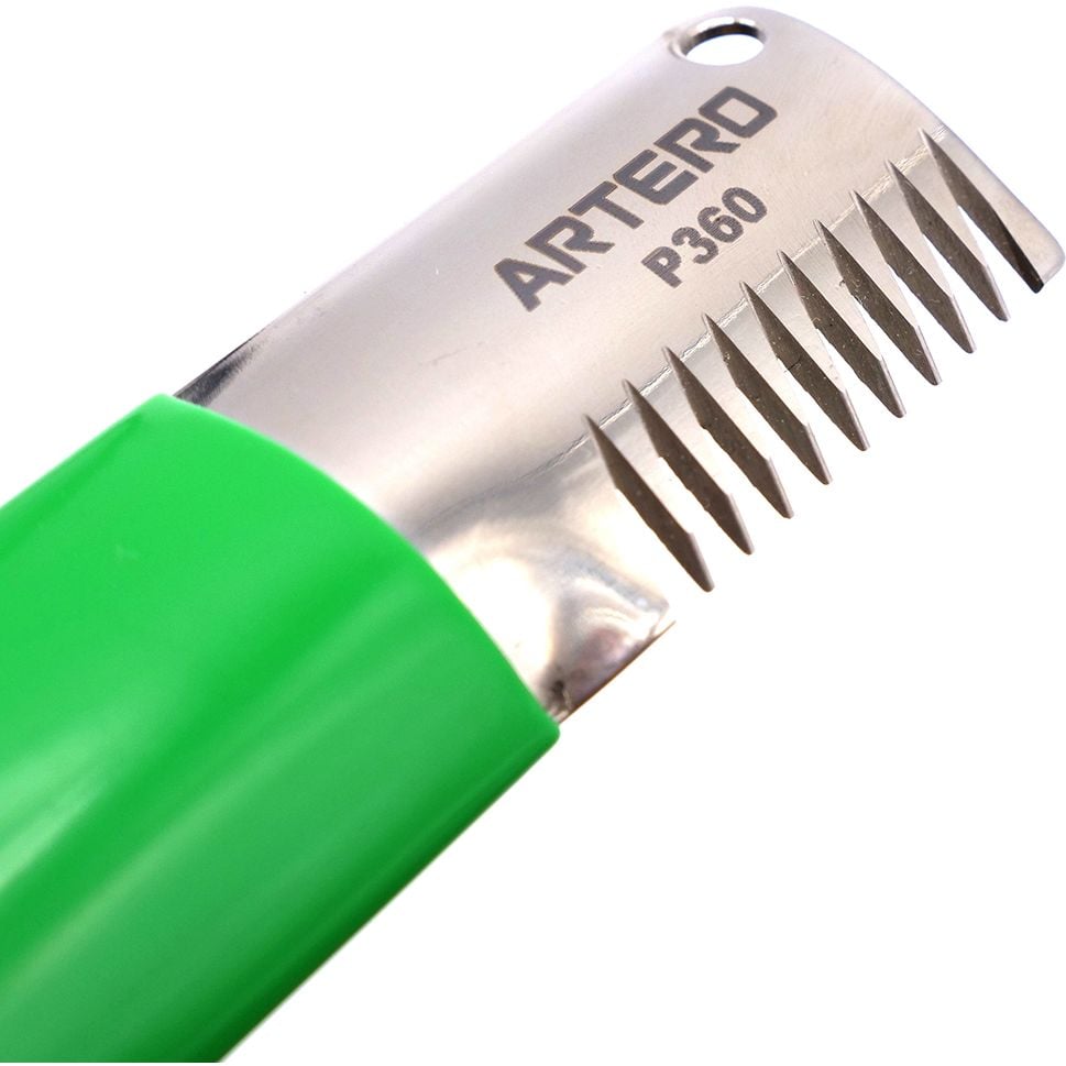 Нож для стрипинга Artero, 9 зубьев, зеленый - фото 2