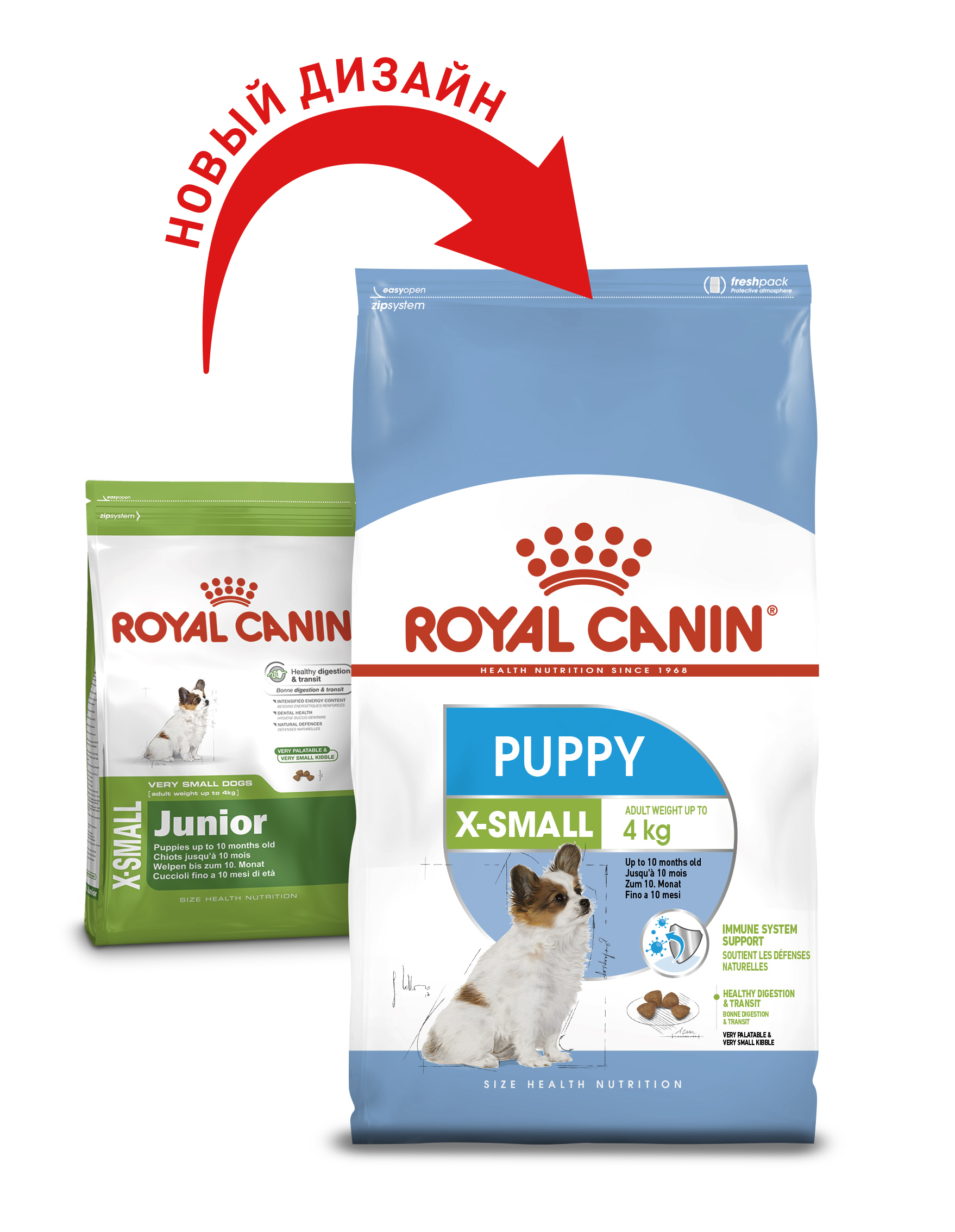 Сухой корм Royal Canin X-Small Puppy для щенков миниатюрных размеров, с мясом птицы и рисом, 1,5 кг - фото 2