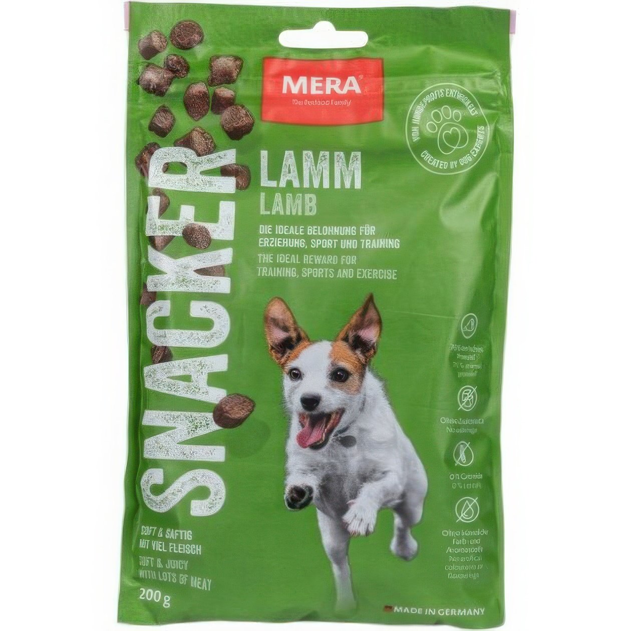 Photos - Dog Food Mera Ласощі для собак  Snacker Lamm з ягням 200 г 