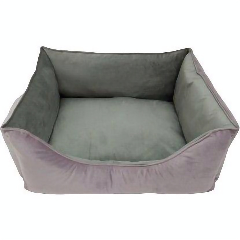 Лежак Matys Бартон №2, двусторонний, прямоугольный, 40х50х22 см, розовый с серым - фото 1