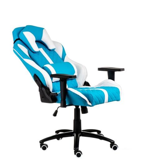 Геймерське крісло Special4you ExtremeRace блакитний з білим (E6064) - фото 8