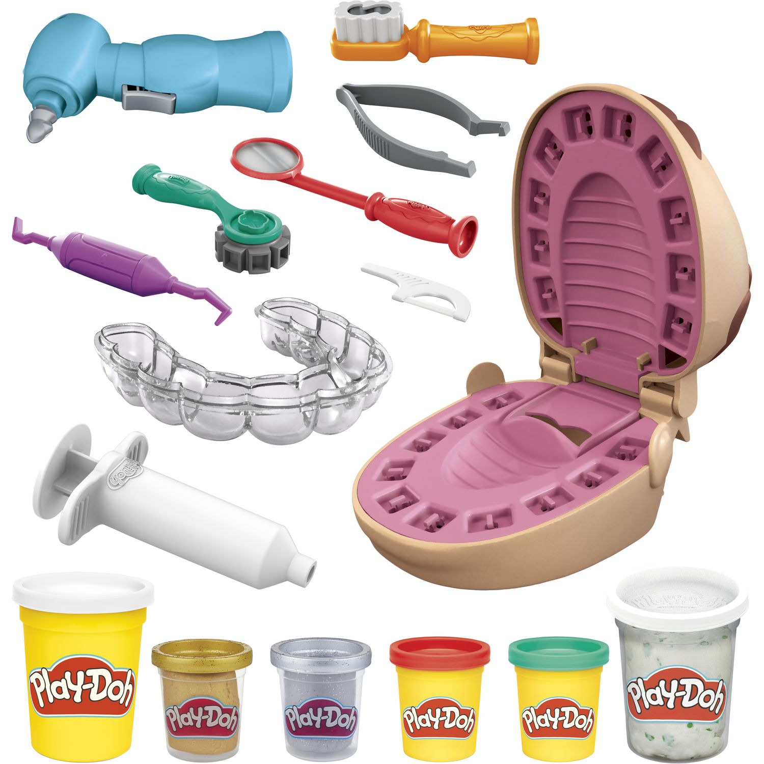Игровой набор с пластилином Hasbro Play-Doh Doctor Drill 'n Fill Dentist (F1259) - фото 2