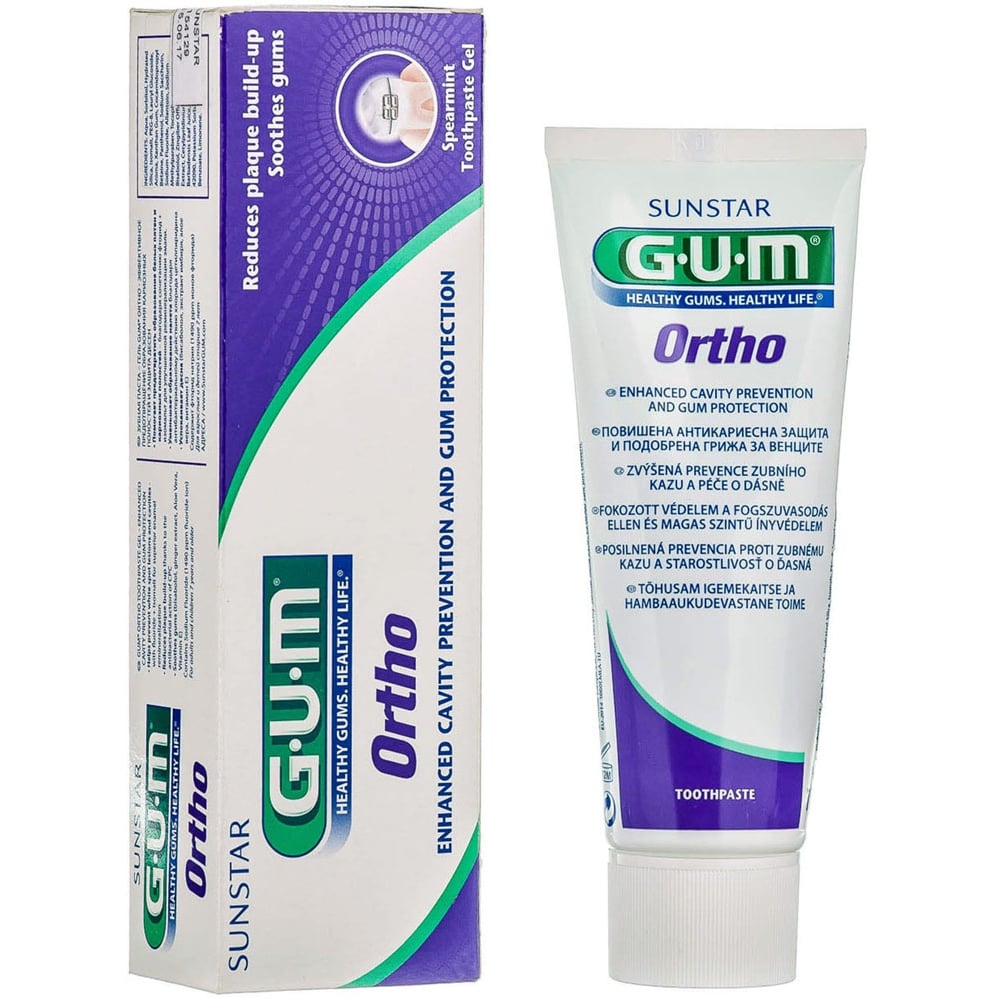 Зубна паста-гель GUM Ortho 75 мл - фото 1