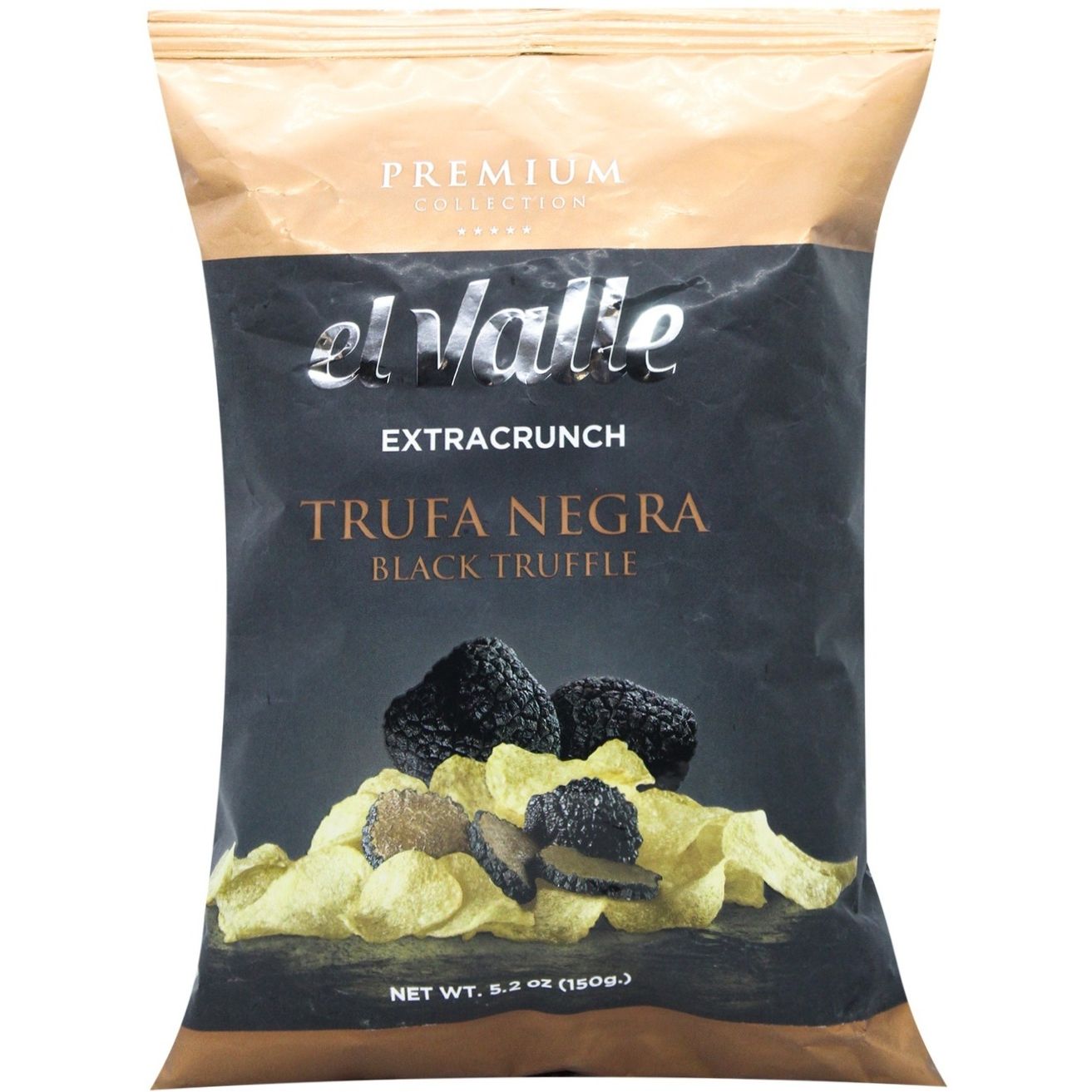 Картофельные чипсы El Valle Trufa Negra Premium Collection 150 г - фото 1