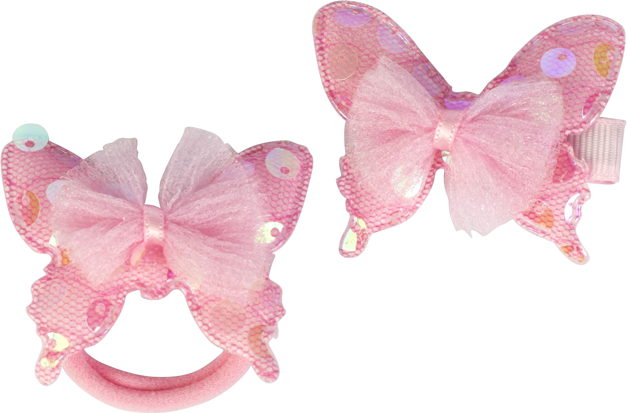 Набір заколок для волосся Lukky Метелик 2 шт. світло-рожевий (T18546_Світло-рожевий) - фото 2
