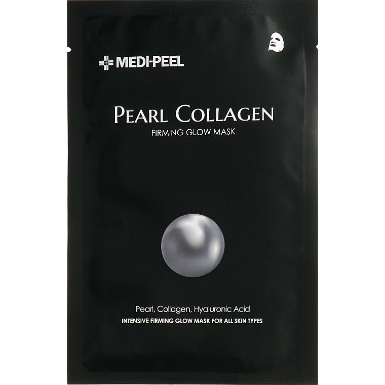 Підтягуюча тканинна маска Medi-Peel Pearl Collagen Firming Glow Mask, 250 мл (10 шт. по 25 мл) - фото 2