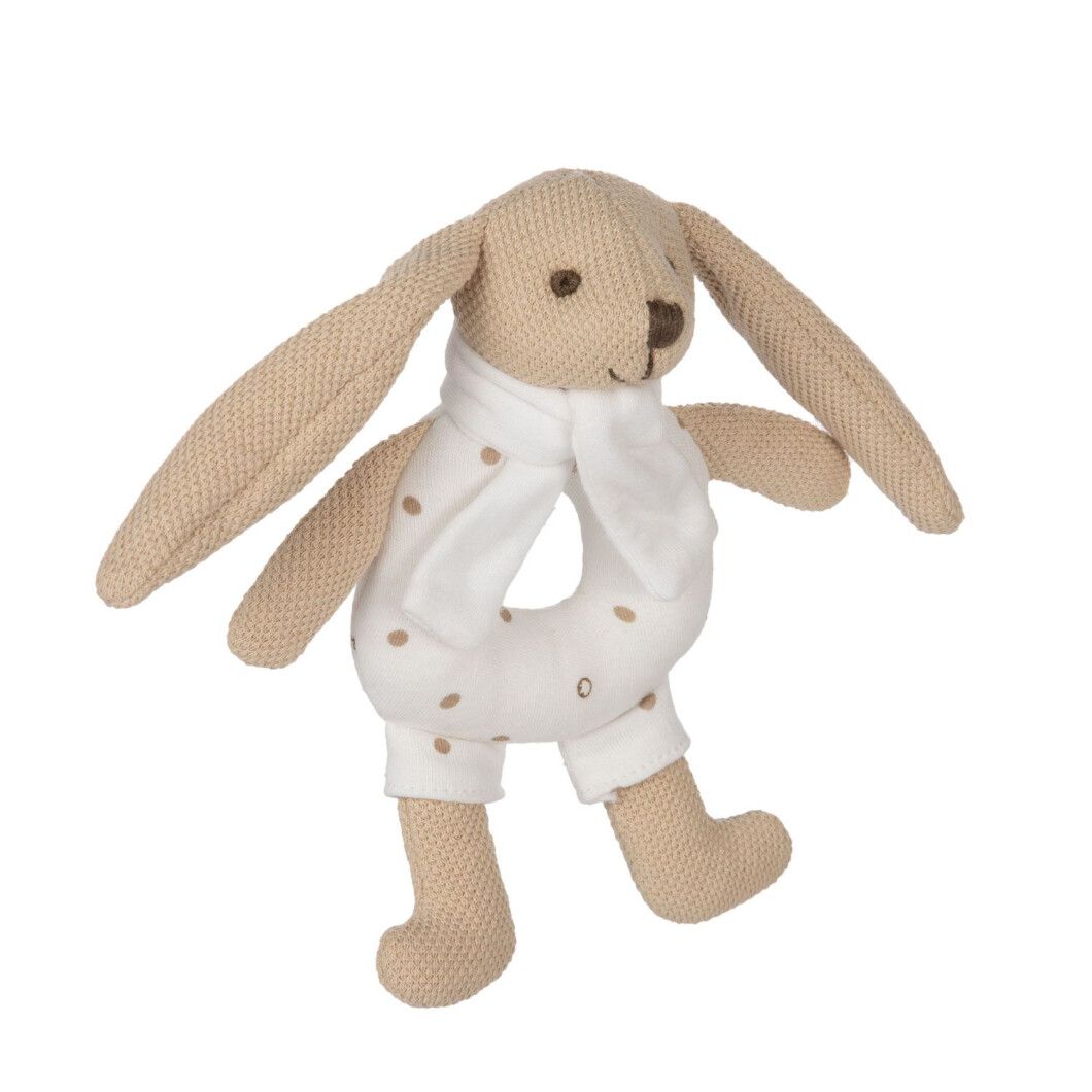 Погремушка мягкая Canpol babies Кролик, бежевый (80/201_bei) - фото 2