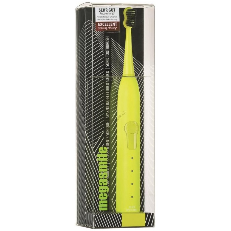 Звуковая гидроактивная зубная щетка Megasmile Black Whitening II Electric Yellow, желтый - фото 1