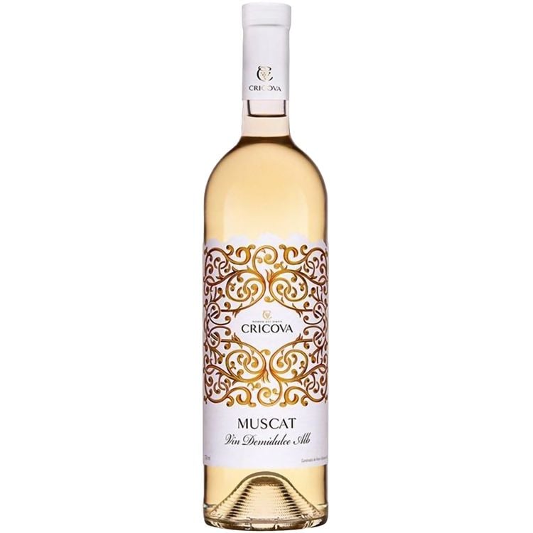 Вино Cricova Muscat Ornament, белое, полусладкое, 0.75 л - фото 1