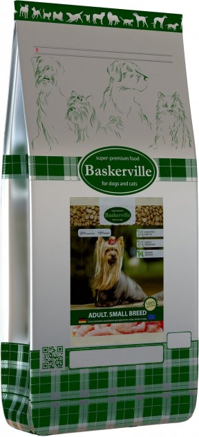 Сухой корм для взрослых собак мелких пород Baskerville HF klein Rassen, 4 кг - фото 1