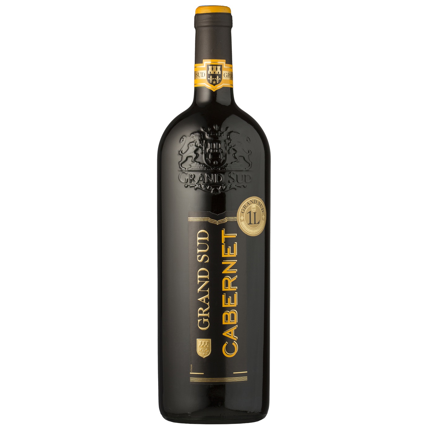 Вино Grand Sud Cabernet Sauvignon, червоне, сухе, 12,5%, 1 л (1312260) - фото 1