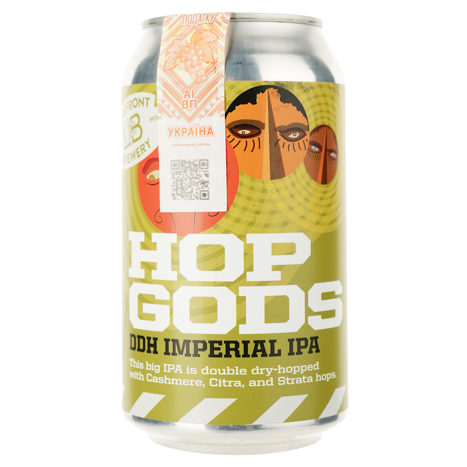 Пиво Lakefront Brewery Hop Gods светлое 9.1% 0.355 л ж/б - фото 1