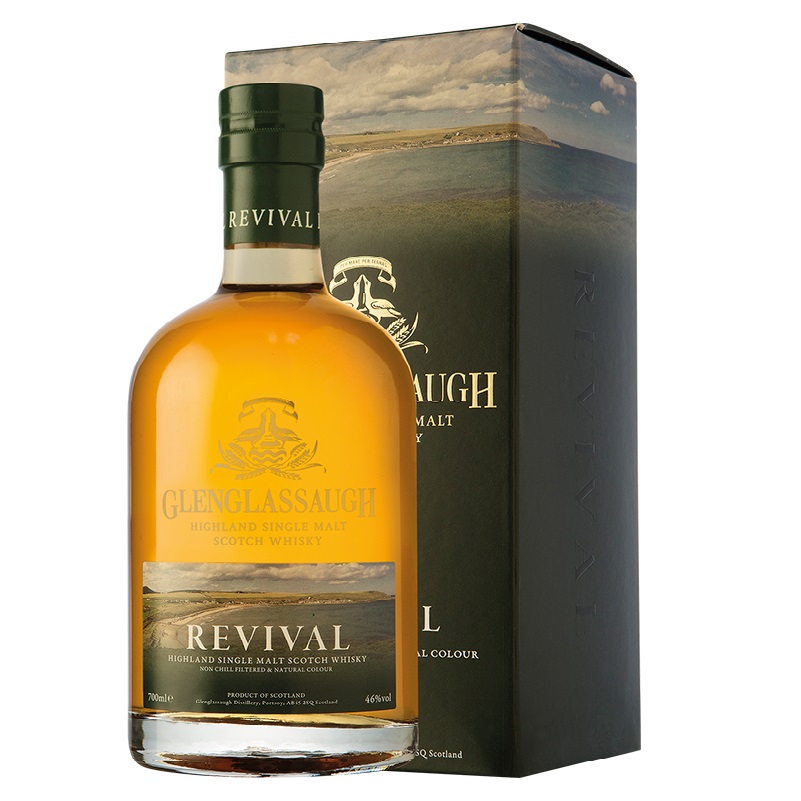 Виски Glenglassaugh Revival Single Malt Scotch Whisky 46% 0.05 л - фото 1