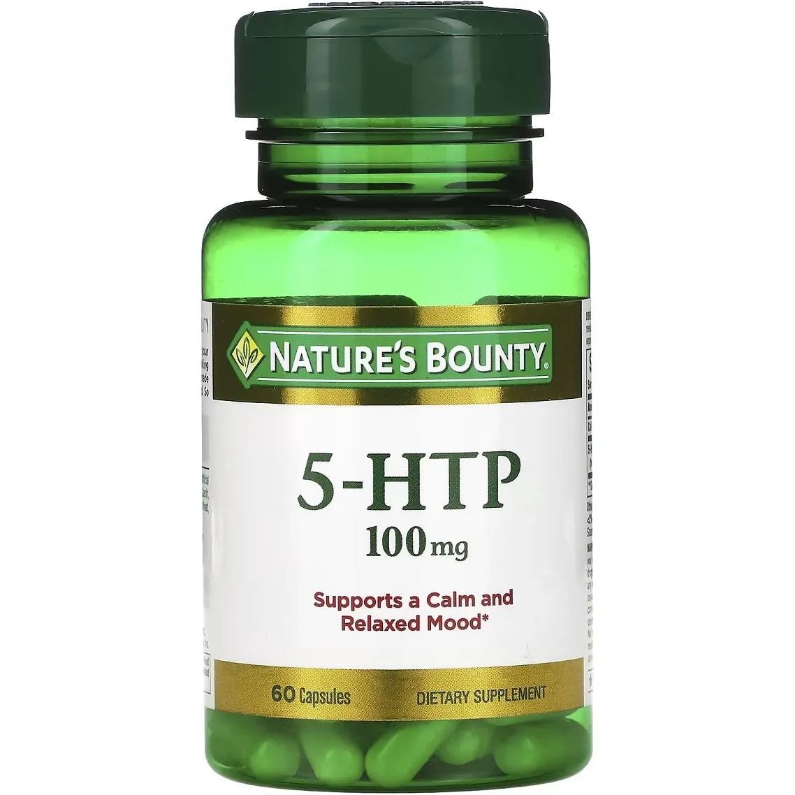 Гидрокситриптофан Nature's Bounty 5-HTP 100 мг 60 капсул - фото 1