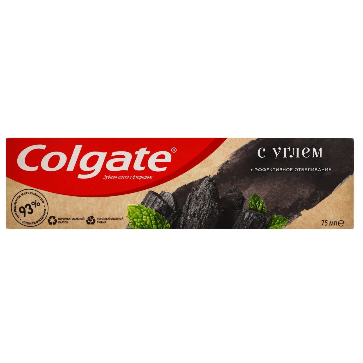Зубна паста Colgate Ефективне відбілювання, з вугіллям, 75 мл (876096) - фото 1