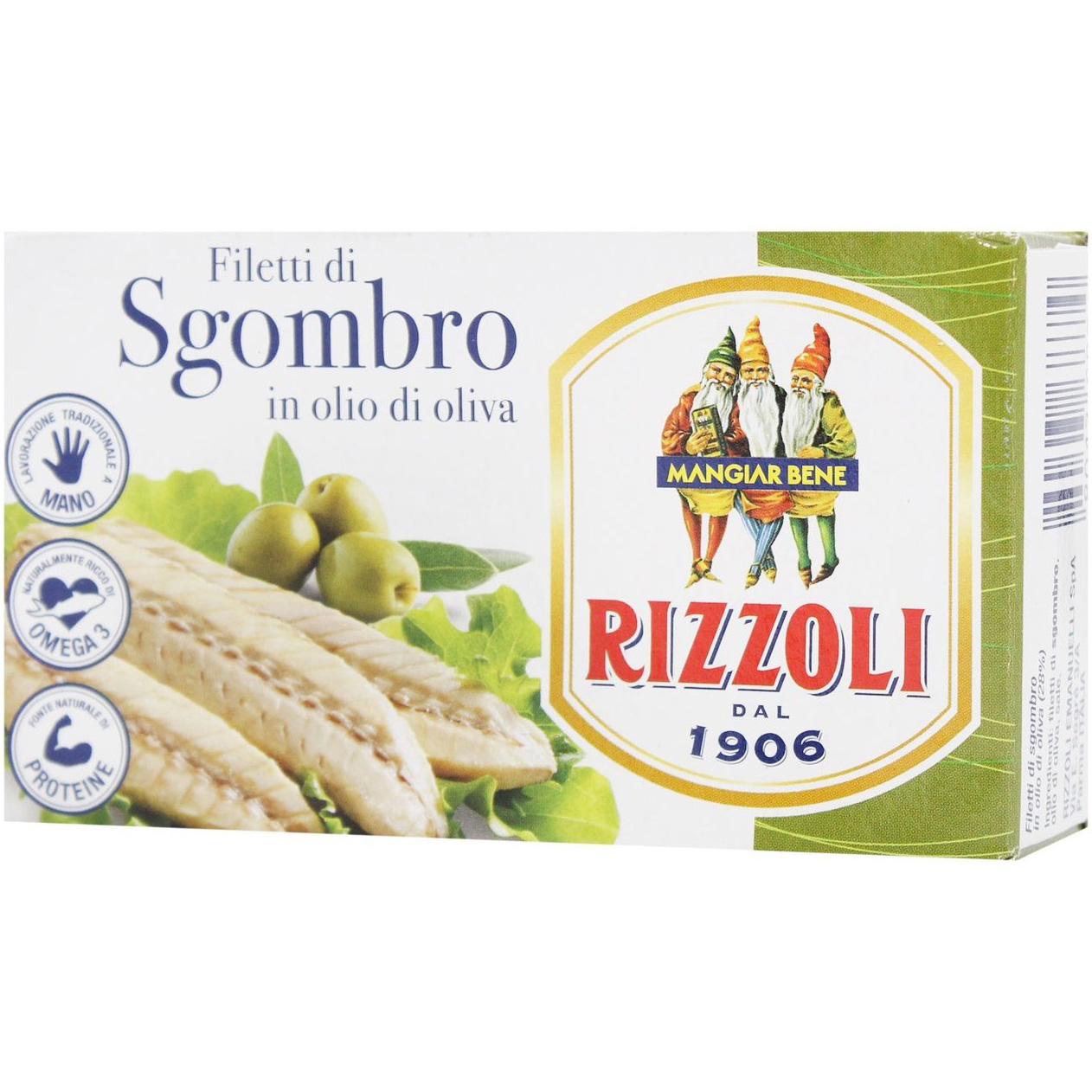 Филе скумбрии Rizzoli в оливковом масле 90 г - фото 1