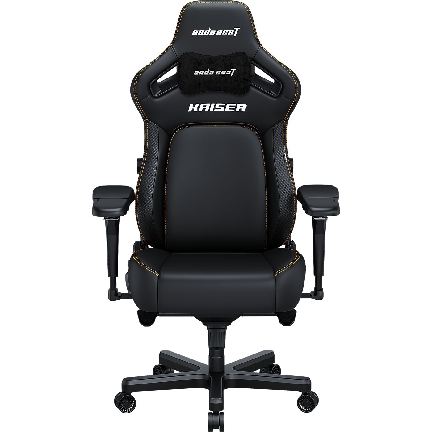 Кресло игровое Anda Seat Kaiser 4 Size XL Black Premium PVC (AD12YDDC-XLL-20-B-PV/C) - фото 1