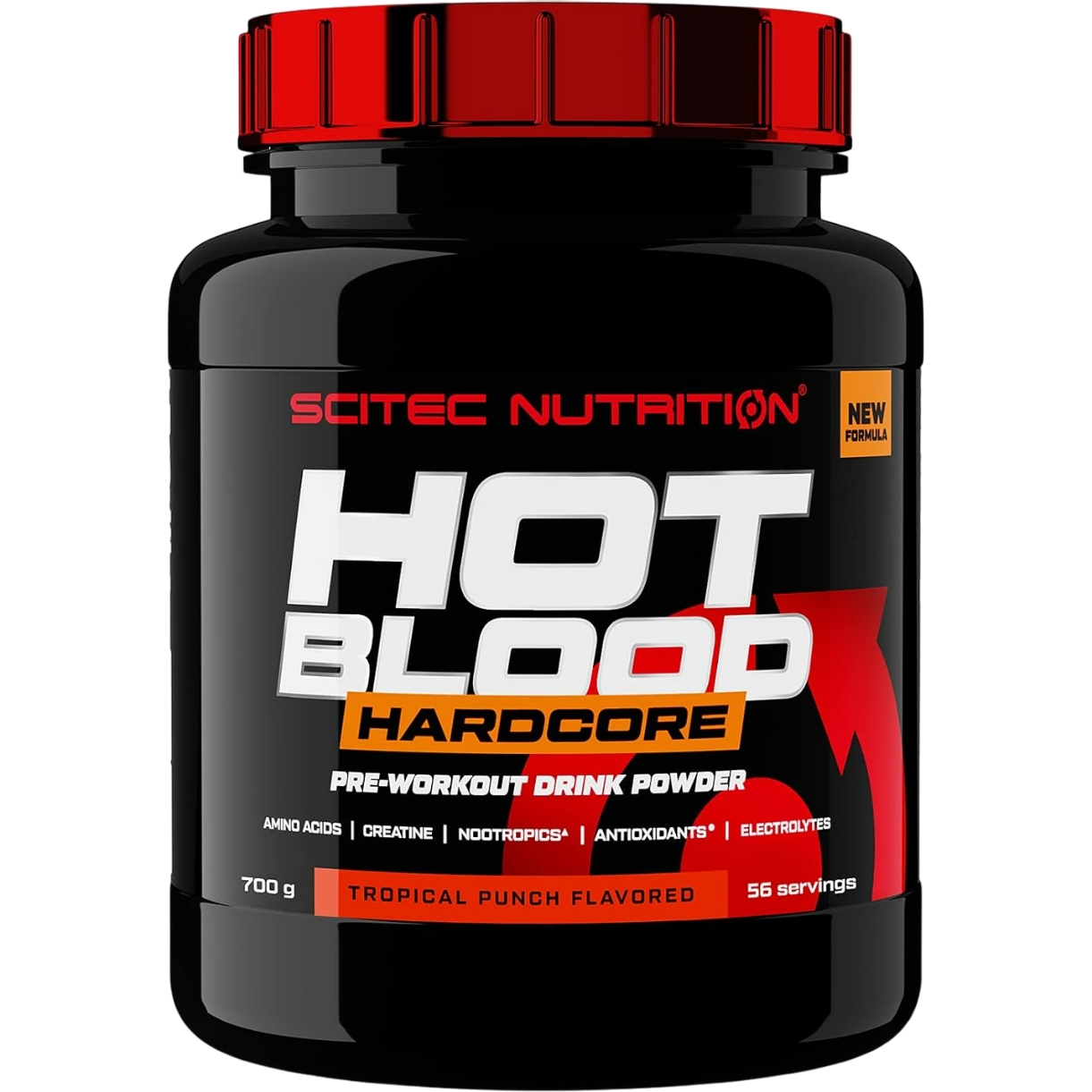 Предтреник Scitec Nutrition Hot Blood Hardcore Tropical punch 700 г - фото 1