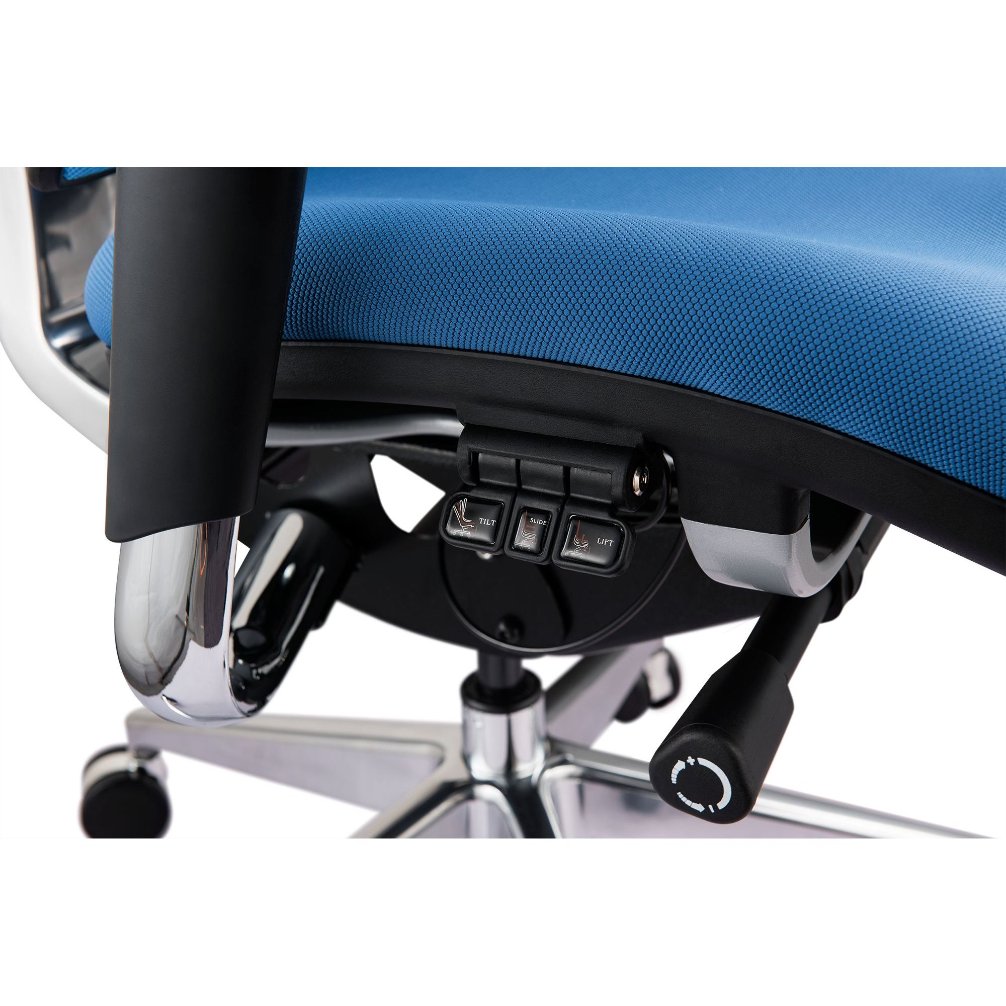 Офисное кресло GT Racer X-782 (W-25 B-45), синее (X-782 Blue (W-25 B-45)) - фото 6