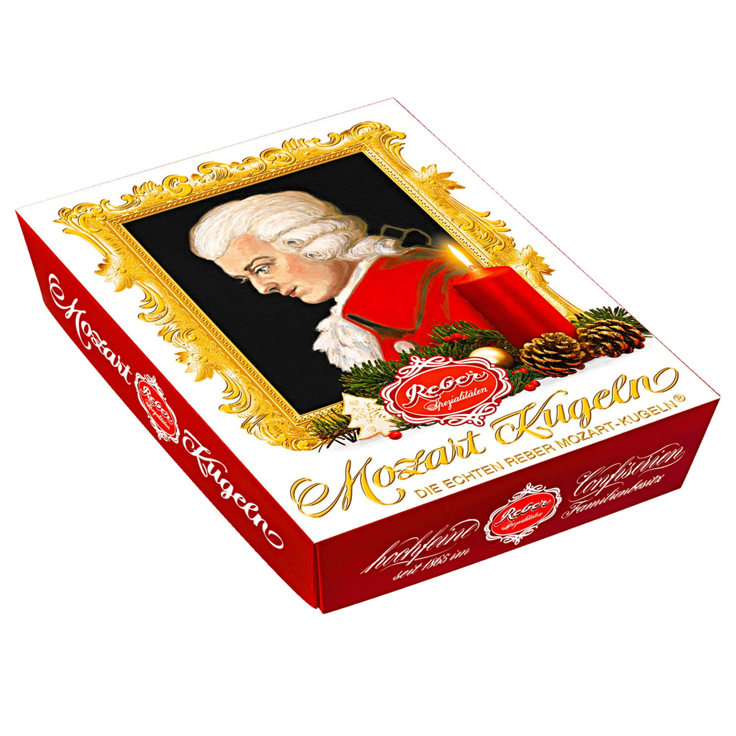 Цукерки шоколадні Reber Mozart Kugeln, новорічні, 240 г - фото 1