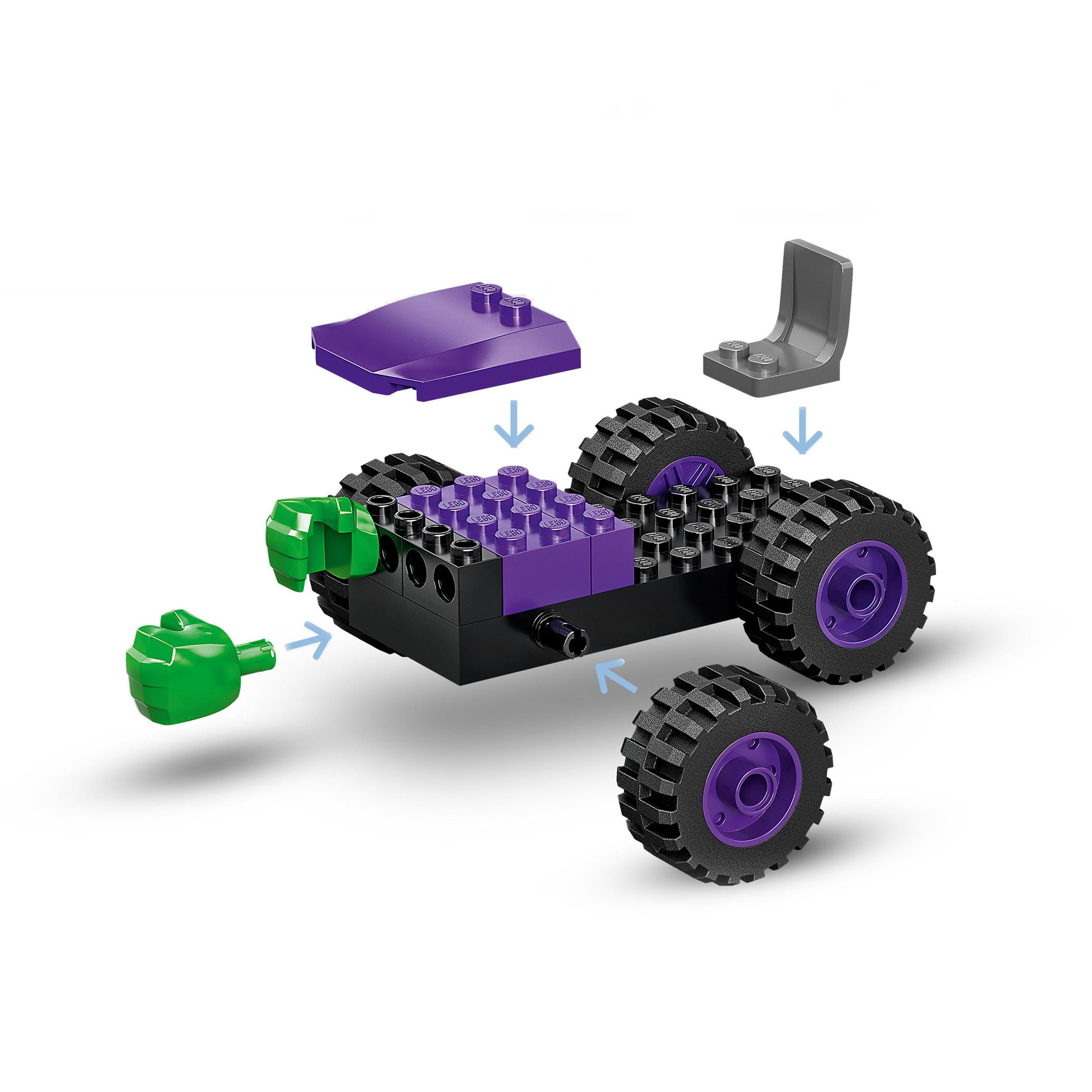 Конструктор LEGO Spidey Сутичка Халка та Носорога на вантажівках, 110 деталей (10782) - фото 6