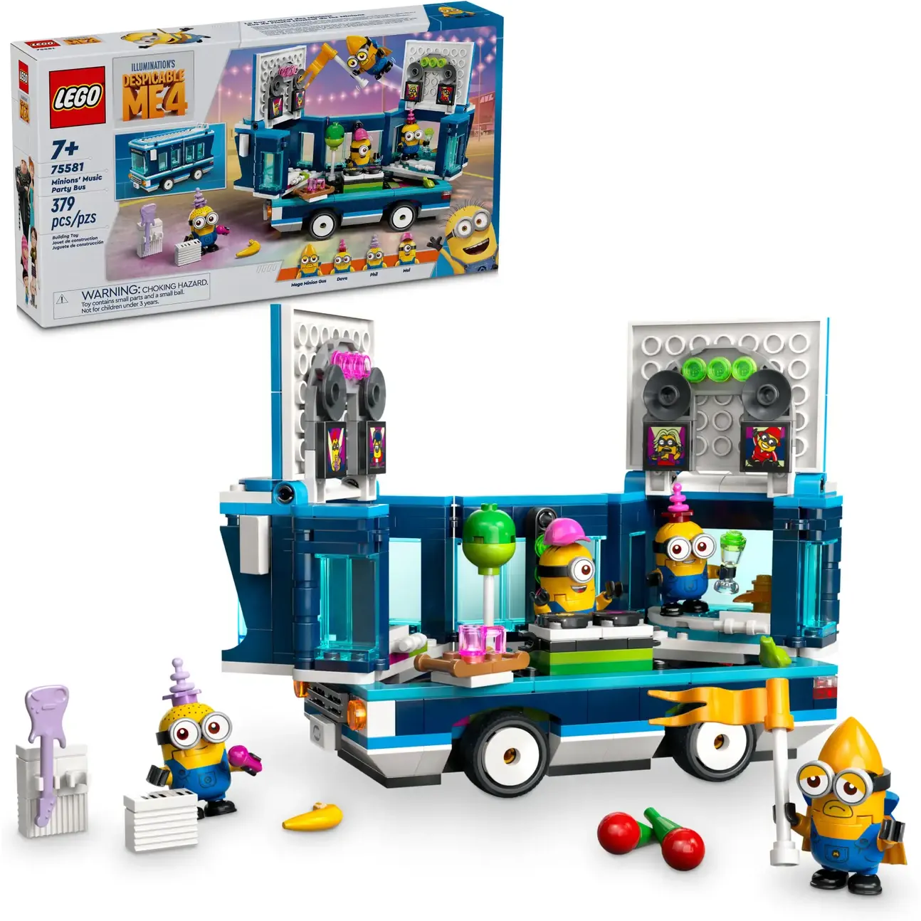 Конструктор LEGO Despicable Me Музичний автобус для вечірок Посіпак 379 деталей (75581) - фото 3