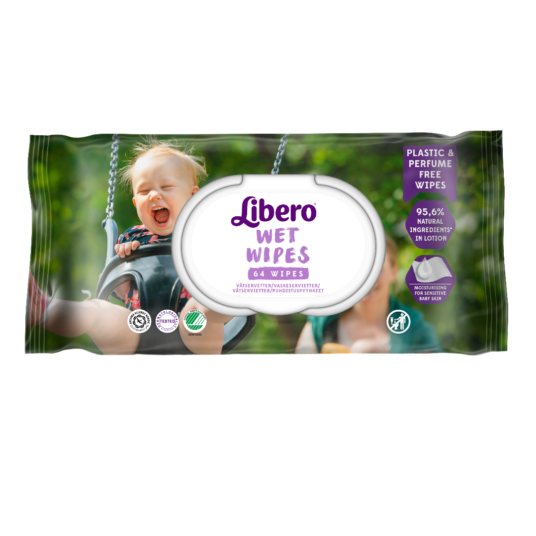 Вологі серветки Libero Wet Wipes, 64 шт - фото 1