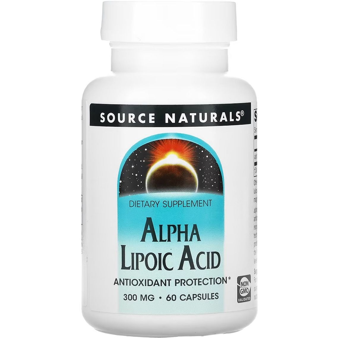 Аминокислота Source Naturals Alpha Lipoic Acid 300 мг 60 капсул - фото 1