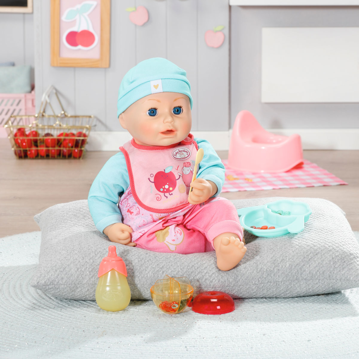 Інтерактивна лялька Baby Annabell Ланч крихітки Аннабель, з аксесуарами, 43 см (702987) - фото 11