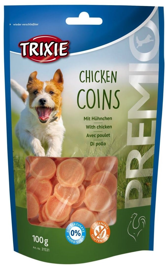 Ласощі для собак Trixie Premio Chicken Coins, з куркою, 100 г - фото 1