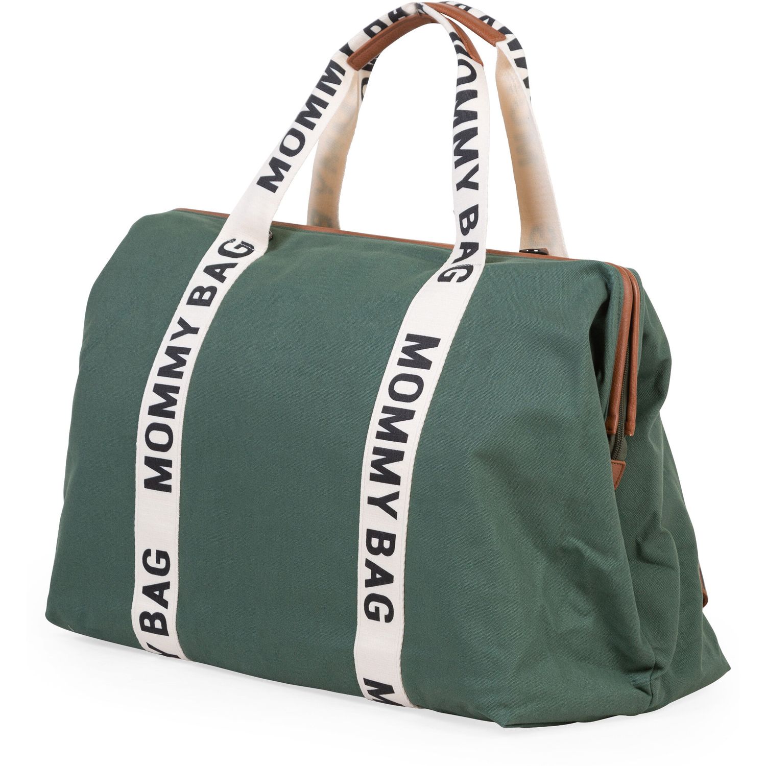 Сумка Childhome Mommy bag Signature - Canvas Green, зеленая (CWMBBSCGR) - фото 1