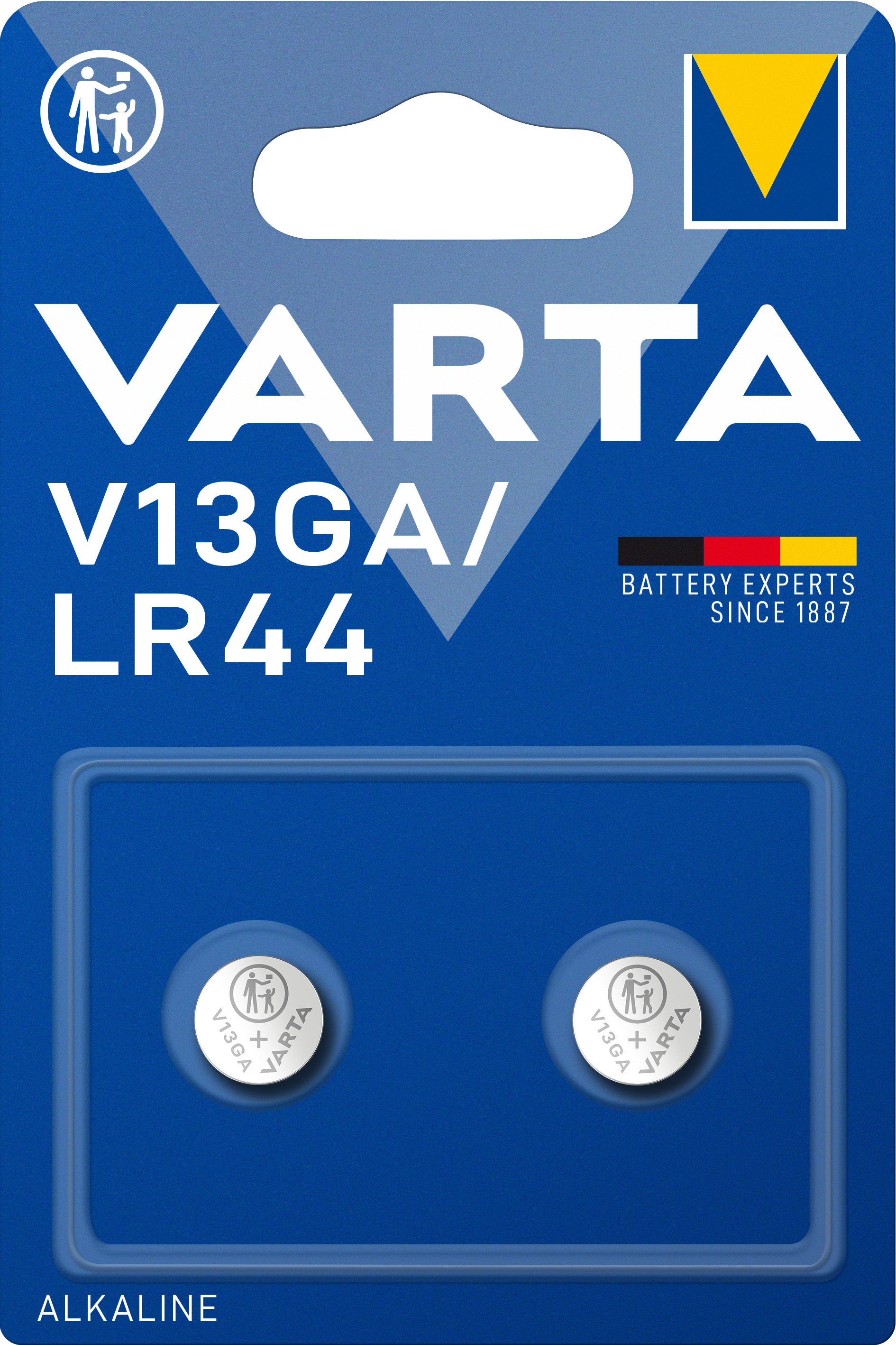 Батарейка Varta V13 GA Bli 2 Alkaline, 2 шт. (4276101402) - фото 1