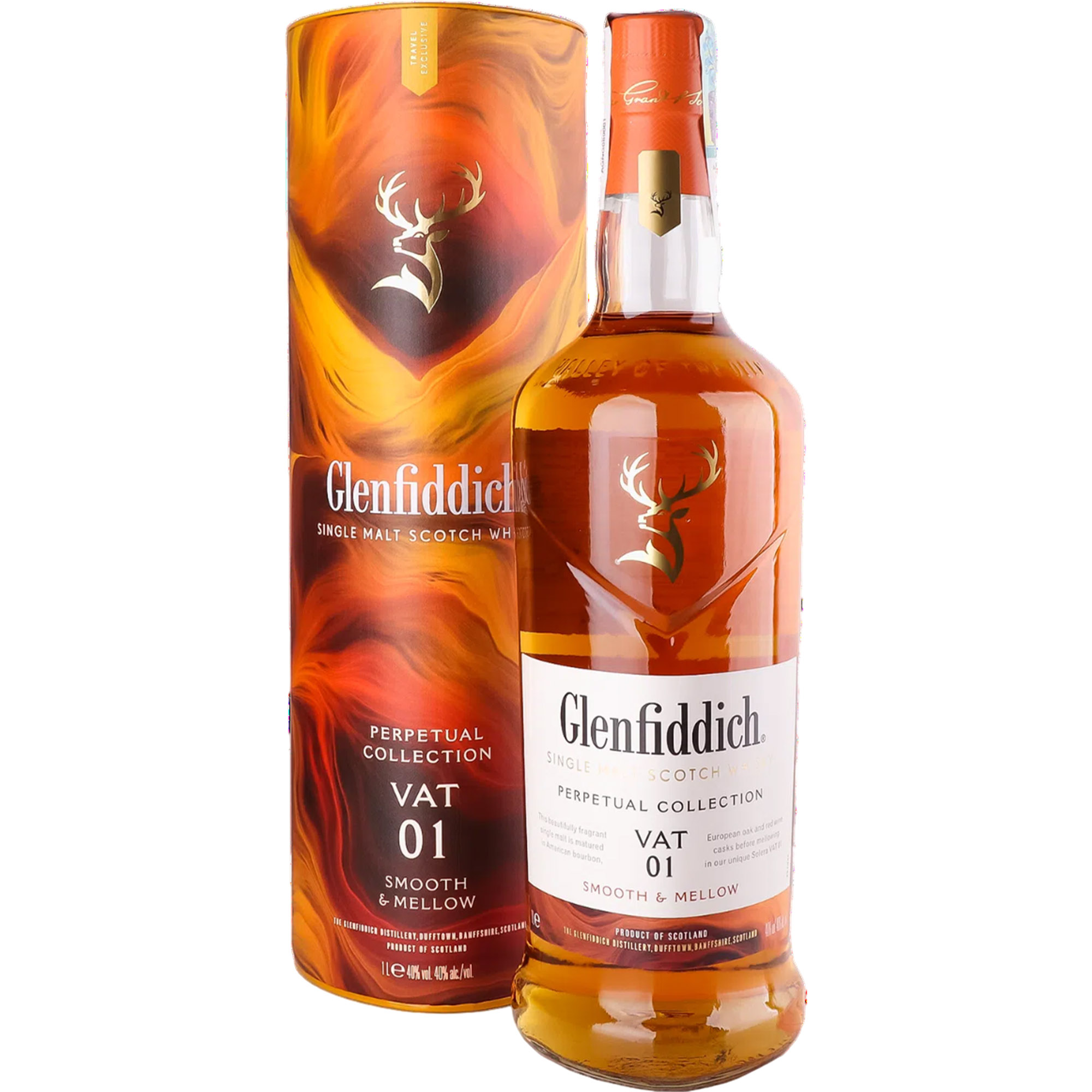 Віскі Glenfiddich Perpetual Collection VAT 01 40% 1 л в коробці - фото 1