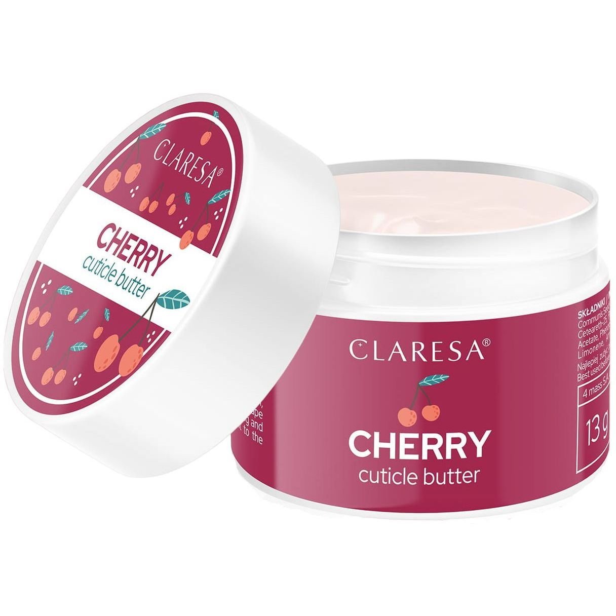 Крем-масло для кутикули Claresa Cherry, 13 г - фото 1