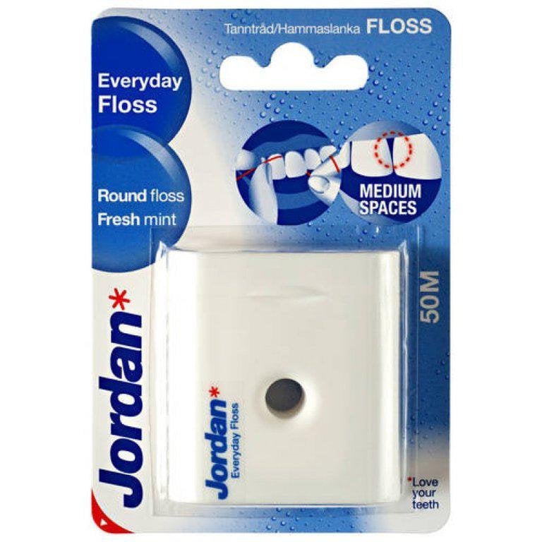 Зубная нить-флосс Jordan Everyday floss, фтор и мята - фото 1