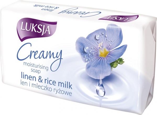 Крем-мило Luksja Linen Rice Milk, 90 г - фото 1