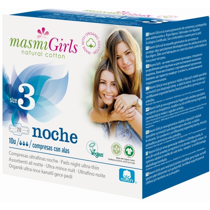 Гігієнічні прокладки для підлітків Masmi Girl 3 розмір 10 шт. - фото 1
