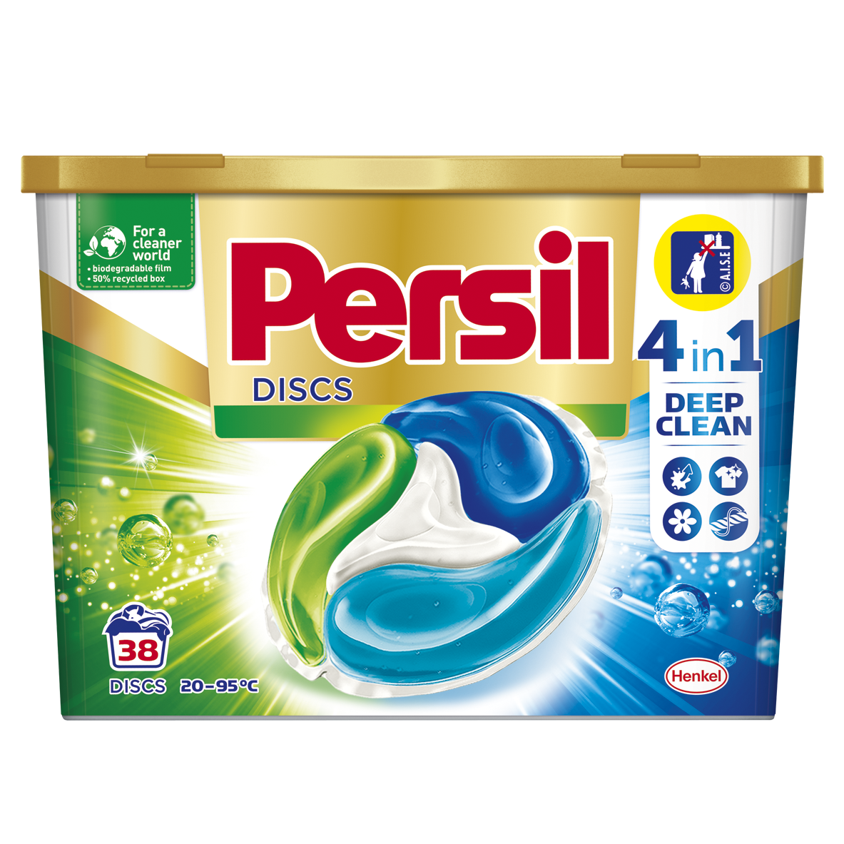 Гель для прання в капсулах Persil Discs Universal Deep Clean, 38 шт. (825759) - фото 1