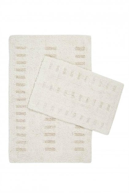 Набір килимків Irya Togo ekru, 90х60 см та 60х40 см, молочний (svt-2000022296625) - фото 1