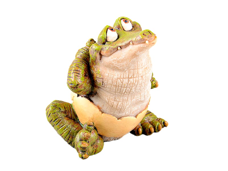 Photos - Figurine / Candlestick Lefard Декоративна фігурка  Крокодил, 10 см, зелений  (39-468)