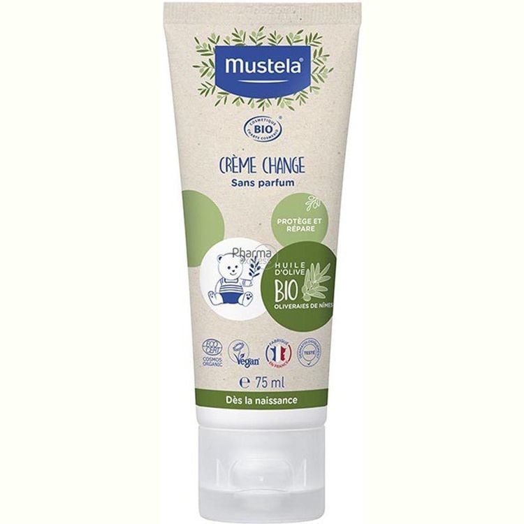 Крем под подгузник Mustela Organic Change Cream Успокаивающий 75 мл - фото 1