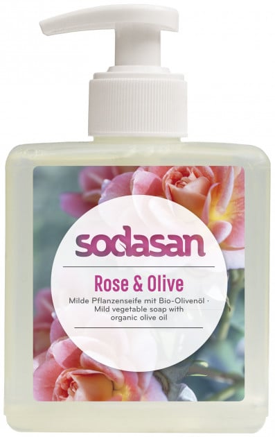 Органічне рідке мило Sodasan Rose-Olive, 300 мл - фото 1