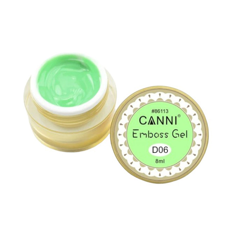 Гель-паста Canni 3D Emboss Gel D06 салатовый 8 мл - фото 1