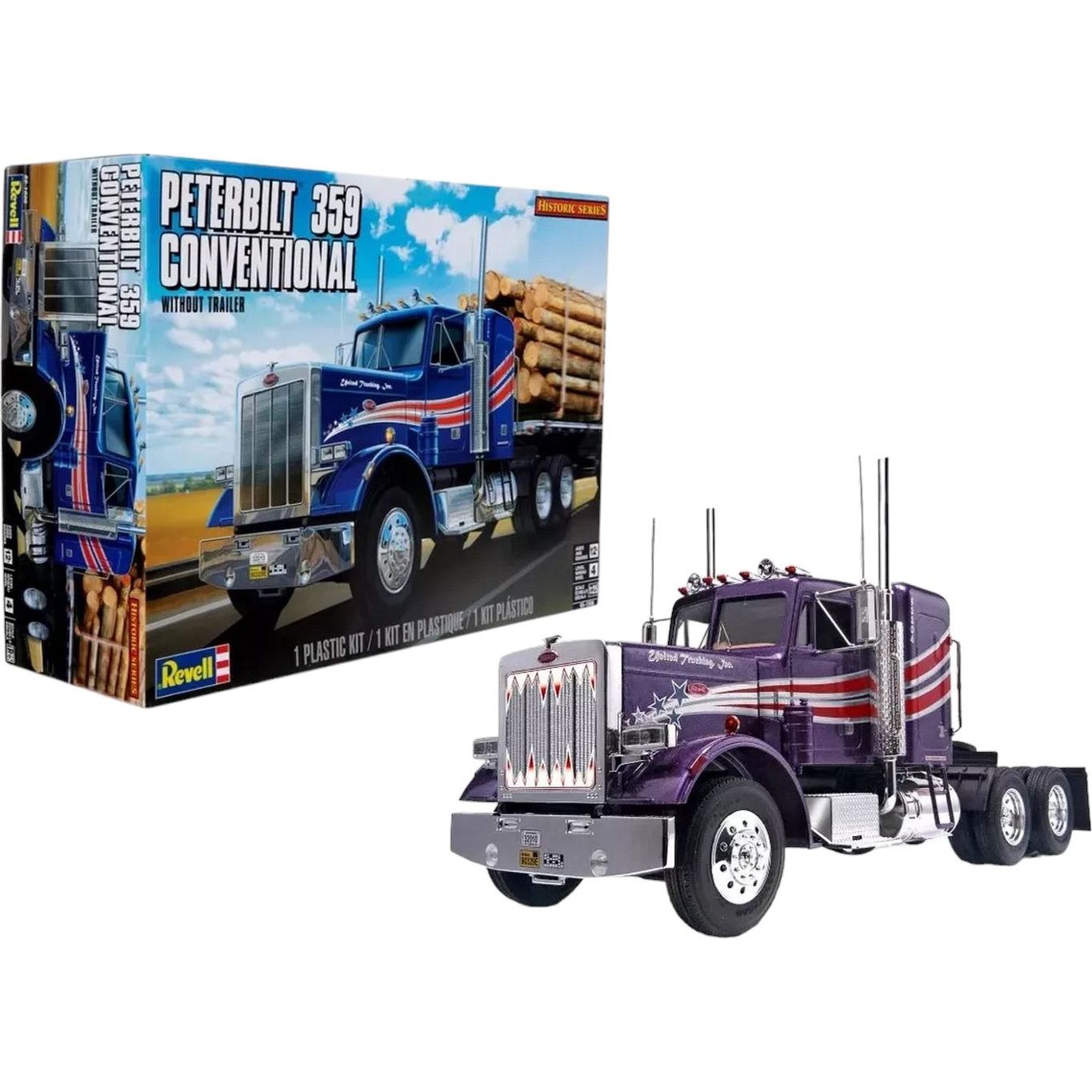 Збірна модель Revell Вантажний тягач Peterbilt 359 рівень 45, масштаб 1:25, 116 деталей (RVL-11506) - фото 2