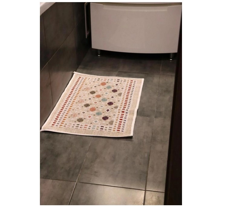 Килимок Izzihome Geo Jute Rug, 80х50 см, пудровий (606310) - фото 3