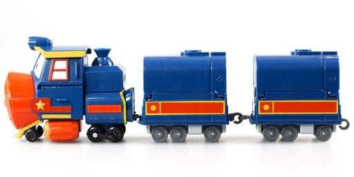 Паровоз-трансформер Silverlit Robot Trains Виктор, с двумя вагонами (80186) - фото 3