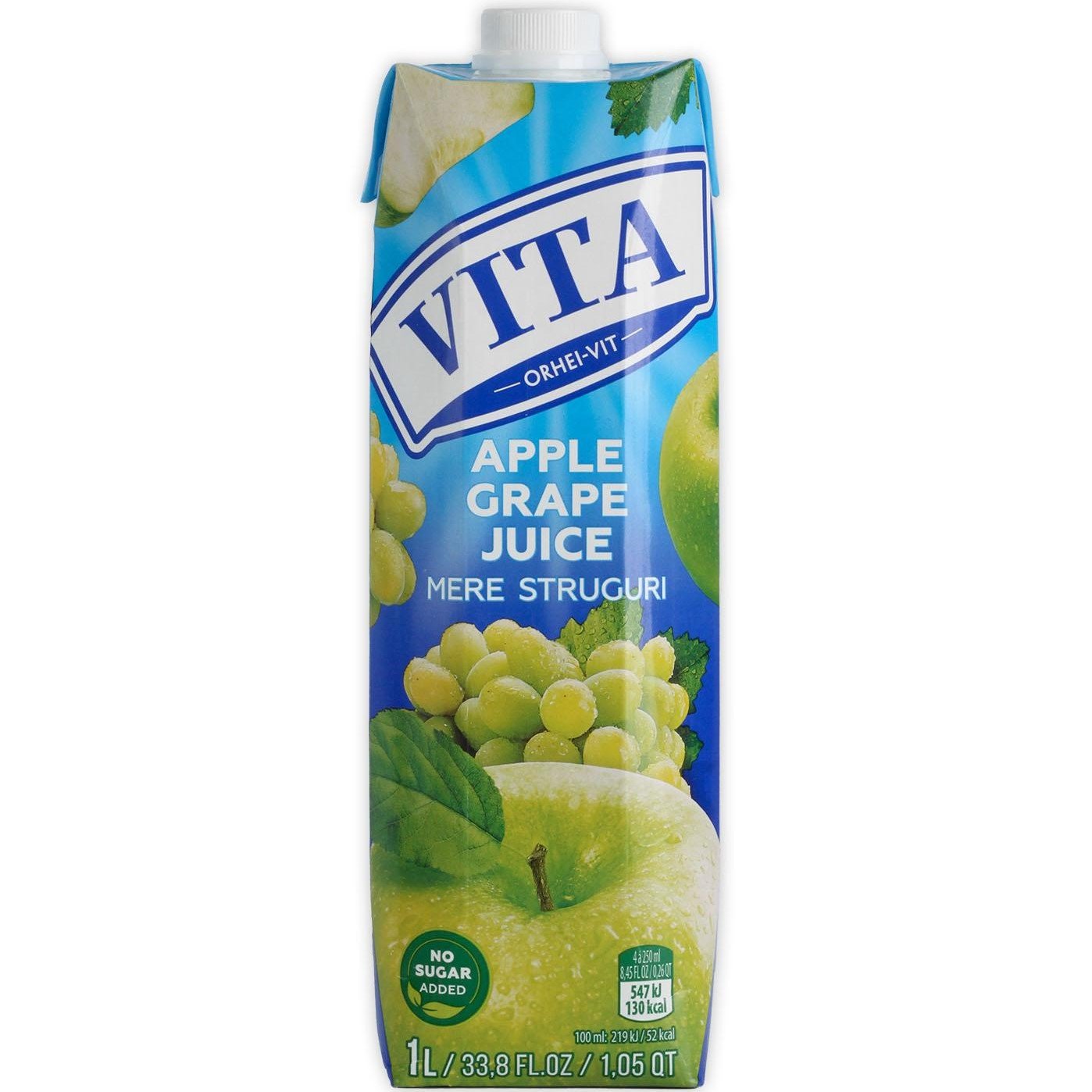 Сок Vita Яблоко-виноград без сахара 1 л - фото 1